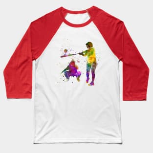 Baseball player in watercolor Baseball T-Shirt